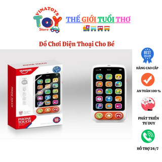 Đồ Chơi Điện Thoại Cho Bé VINATOYS, Có Nhiều Chức Năng Có Nhạc Và Đèn, Màn Hình Cảm Ứng