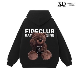 Áo Hoodie nỉ The Xide in chữ GẤU NÂU form unisex nam nữ chất nỉ bông dày dặn