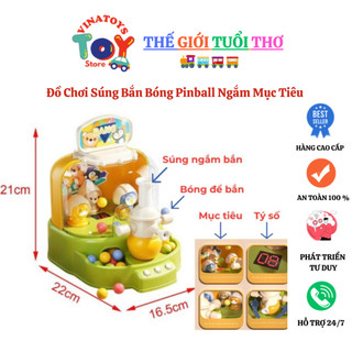 Đồ Chơi Bắn Bóng Pinball Ngắm Mục Tiêu VINATOYS, Di Chuyển Ngắm Bắn, Đồ Chơi Giải Trí cho bé