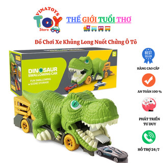 Đồ Chơi Xe Khủng Long Nuốt Chửng Ô Tô VINATOYS, Siêu To Khổng Lồ Cho Bé (kèm xe ô tô hợp kim cao cấp)