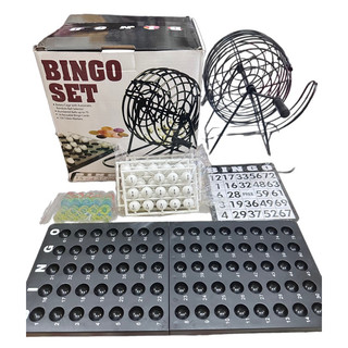 Đồ chơi LÔ TÔ BINGO Lồng sắt 48 tờ 90 số / 18 tờ 75 số đồ chơi giải trí ngày tết