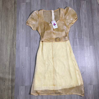 New đầm kiểu phối eo 68cm dài 92cm mã 193