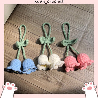 Móc Khoá Len Hoa Linh Lan Handmade