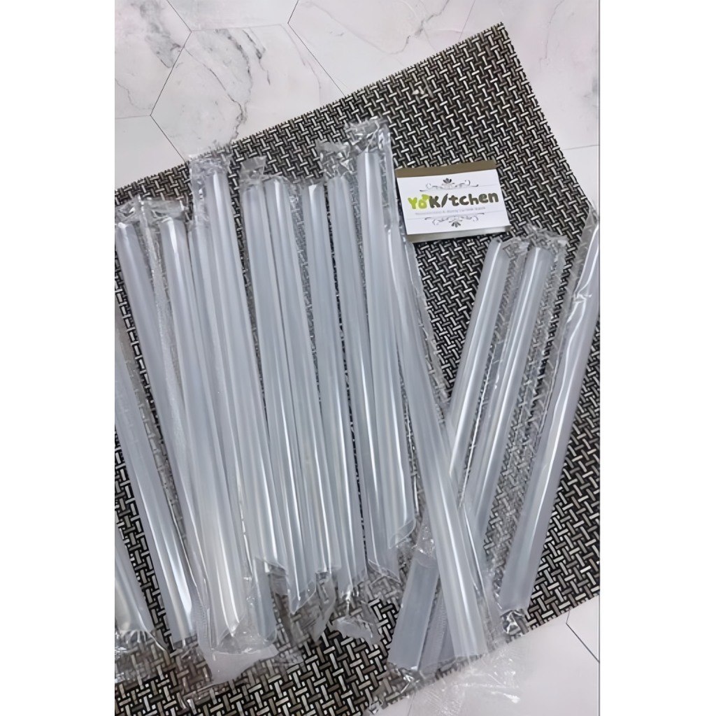 Ống Hút Trà Sữa Bọc Màng Lẻ Một Chiếc