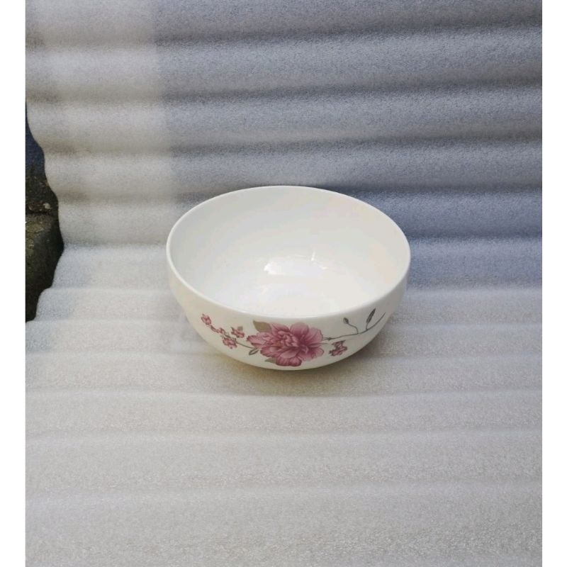 tô sứ ngấn hoa văn hoa hồng 15cm (1 cái)