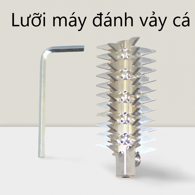 Pin+lưỡi dự phòng máy đánh vảy cá cầm tay