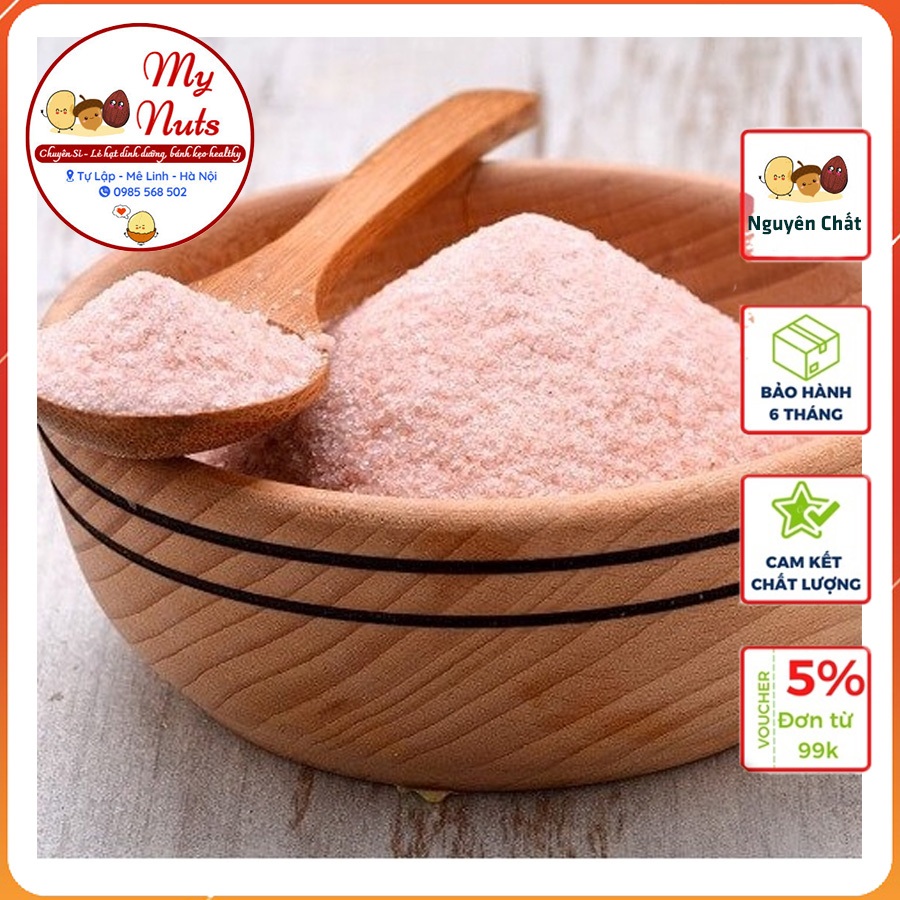 500g Muối hồng / muối hồng Himalaya hạt mịn nấu ăn, nấu sữa...(Pakistan)