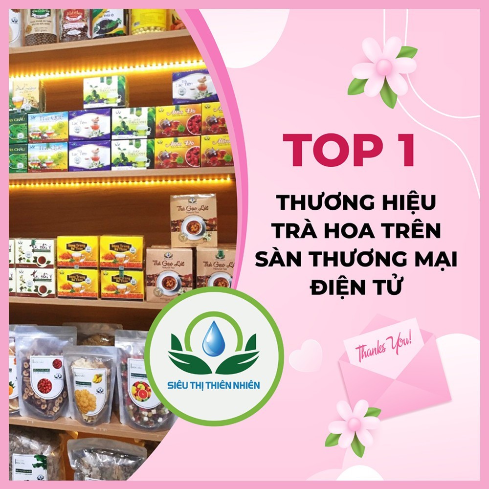 Trà Hoa Đu Đủ Đực Hộp 30 Túi Lọc Kích Thích Tiêu Hóa, Khỏi Viêm Họng Của Siêu Thị Thiên Nhiên