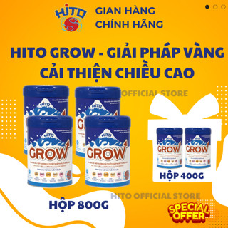 Sữa bột hito grow tăng chiều cao cho trẻ 2-18 tuổi - 4 hộp 800g tặng 2 hộp 400g