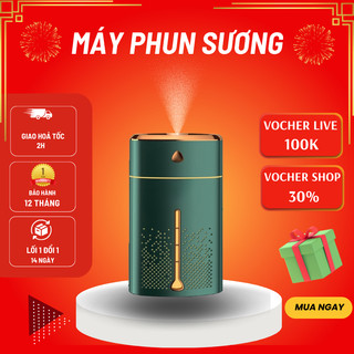 Máy Phun Sương Giữ Ẩm An Toàn Tiện Lợi Tích Hợp Đèn Ngủ [Đèn Led Đổi Màu]