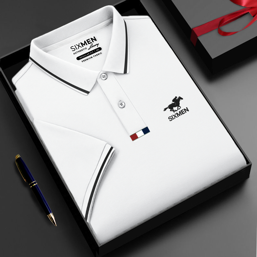 10 màu Polo ITALY HORSE SIXMEN vải cá sấu cotton CVC Thoáng mát