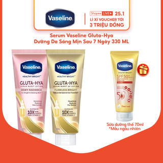  Serum Vaseline Gluta-Hya Dưỡng Da Sáng Mịn Sau 7 Ngày 330 ML