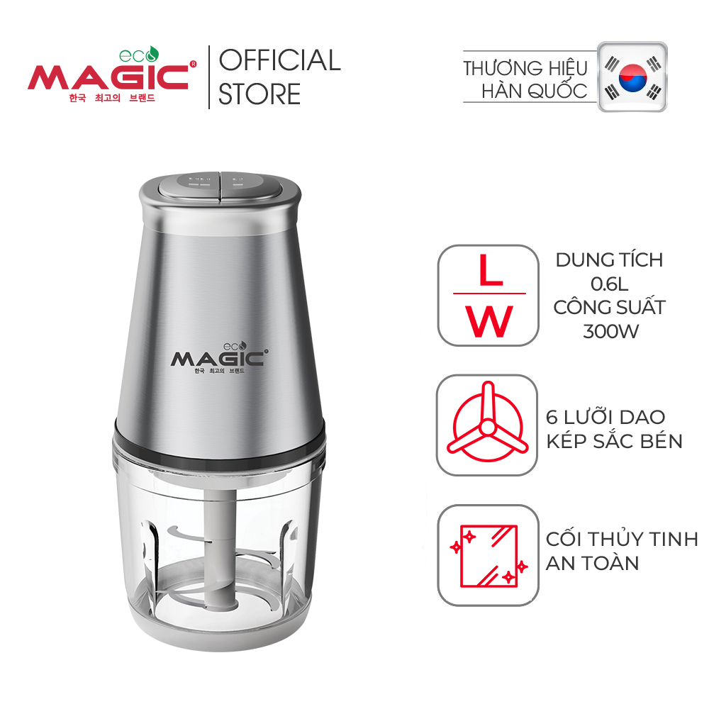 Máy xay thịt Magic Eco AC-14, cối thủy tinh, dung tích 0,6L, hàng chính hãng