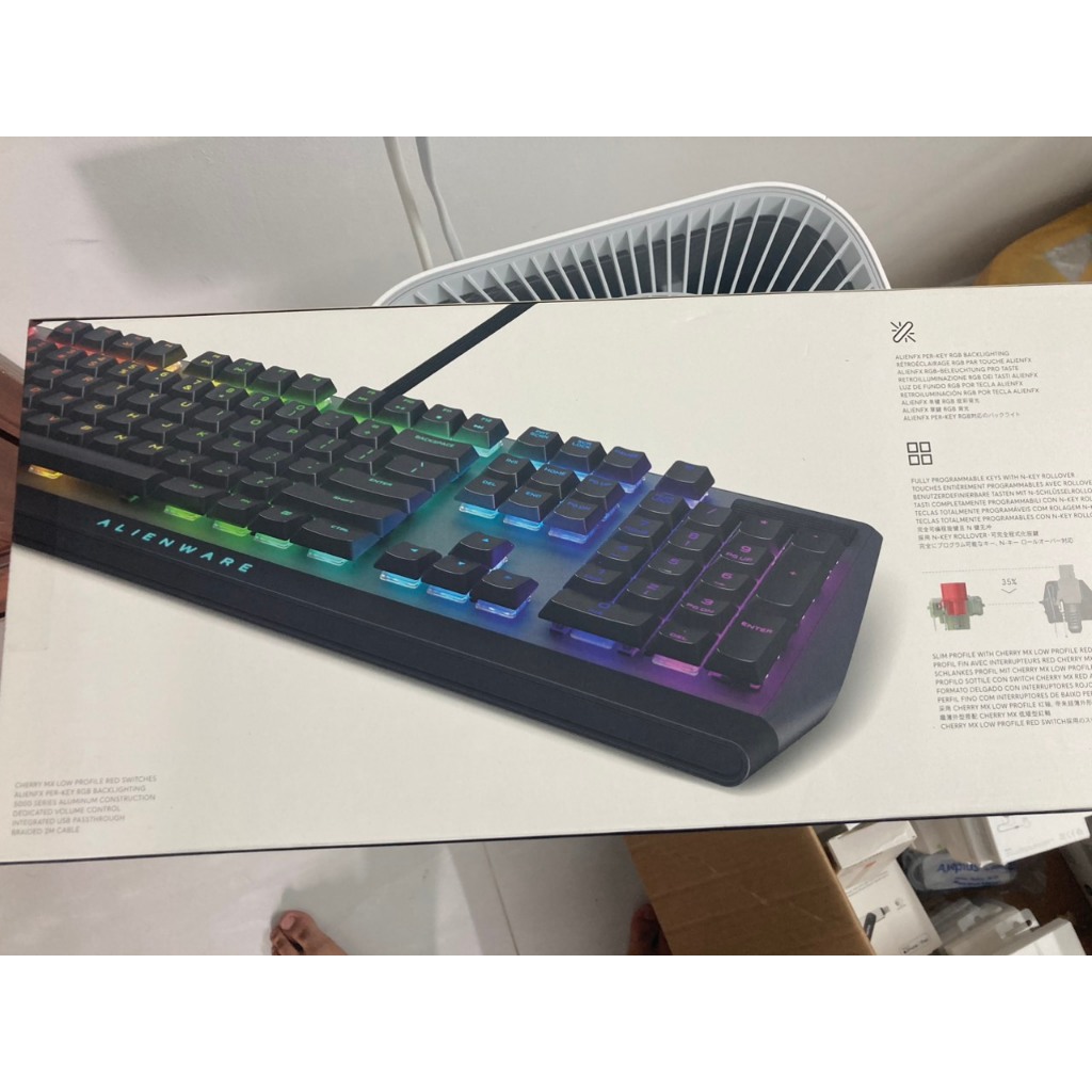 Bàn phím cơ Dell Alienware gaming AW510K Màu Đen