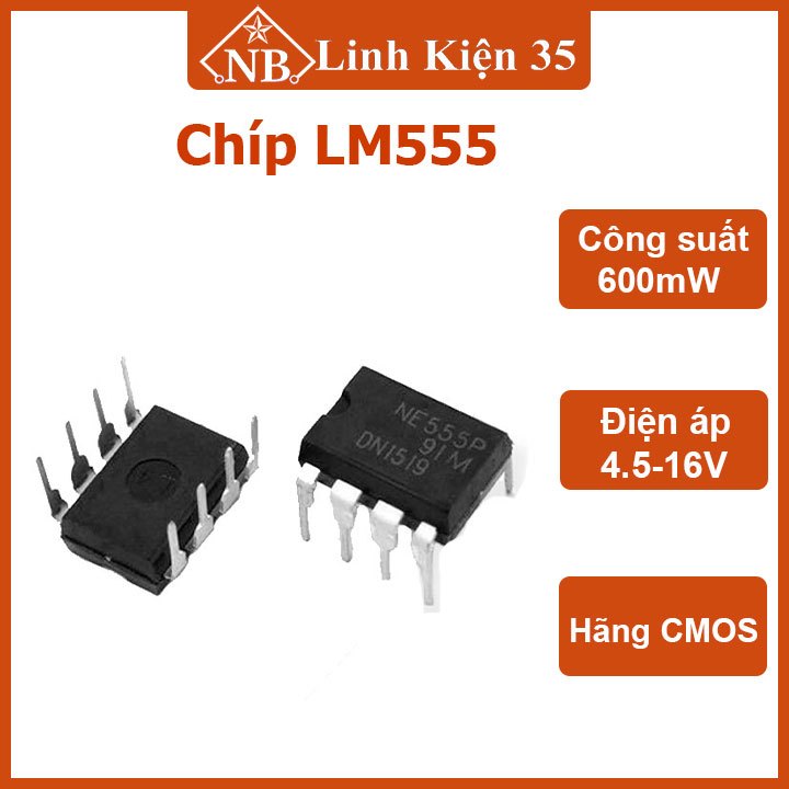 IC tạo độ trễ LM555 MSOP 8 chân