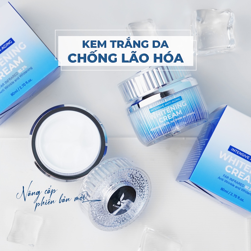 Kem dưỡng trắng Whitening Cream K Lady Care, làm trắng da, mờ thâm nám, cung cấp độ ẩm, phục hồi cho da - Hankorea