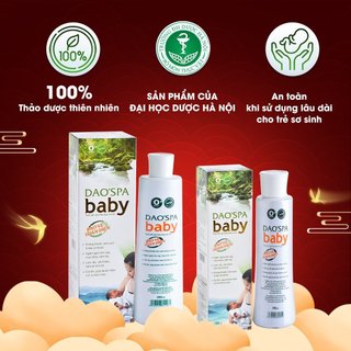 Nước tắm bé thảo dược người Dao Đỏ DK Pharma Dao'Spa Baby 150ml - Ngăn ngừa rôm sảy, mụn sữa, mụn kê