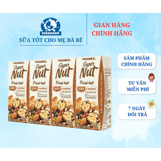 Sữa 9 loại hạt vinamilk super nut super nut - thùng 24 hộp 180ml