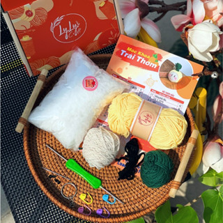 Bộ Móc Len  LYLYCRAFT Tự Làm Móc Khoá Handmade Gồm Len,Dụng Cụ Đan Móc Và Hướng Dẫn Video Tiếng Việt