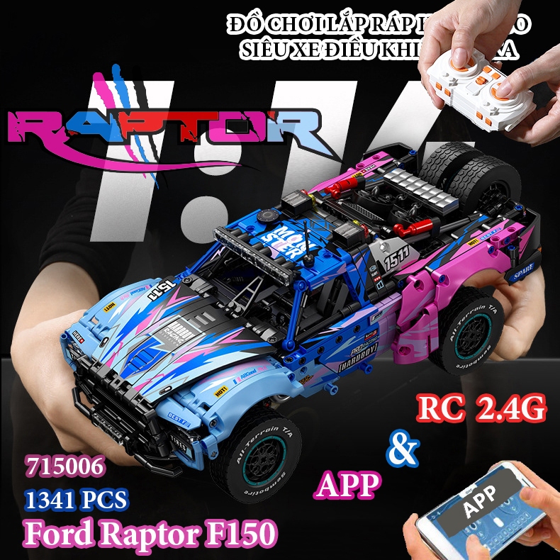 Đồ Chơi Lắp Ráp Xếp Hình Điều Khiển Từ Xa RC Mô Hình Siêu Xe Thể Thao Ferrari,Bugatti,Porsche,Ford R