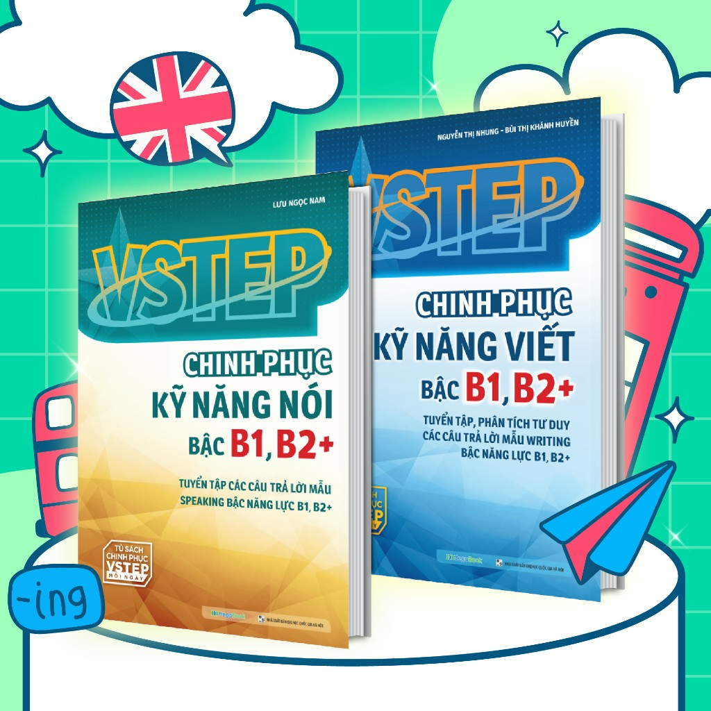 Sách - Combo VSTEP - Chinh phục kỹ năng Viết - Nói - bậc B1 B2+ lẻ tùy chọn | BigBuy360 - bigbuy360.vn