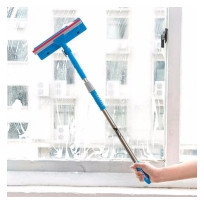 Cây lau kính kéo dài 2 in 1 cán inox, tiện lợi ssr
