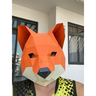 Mô hình mặt nạ giấy Đầu cáo 3D POLYCRAFT