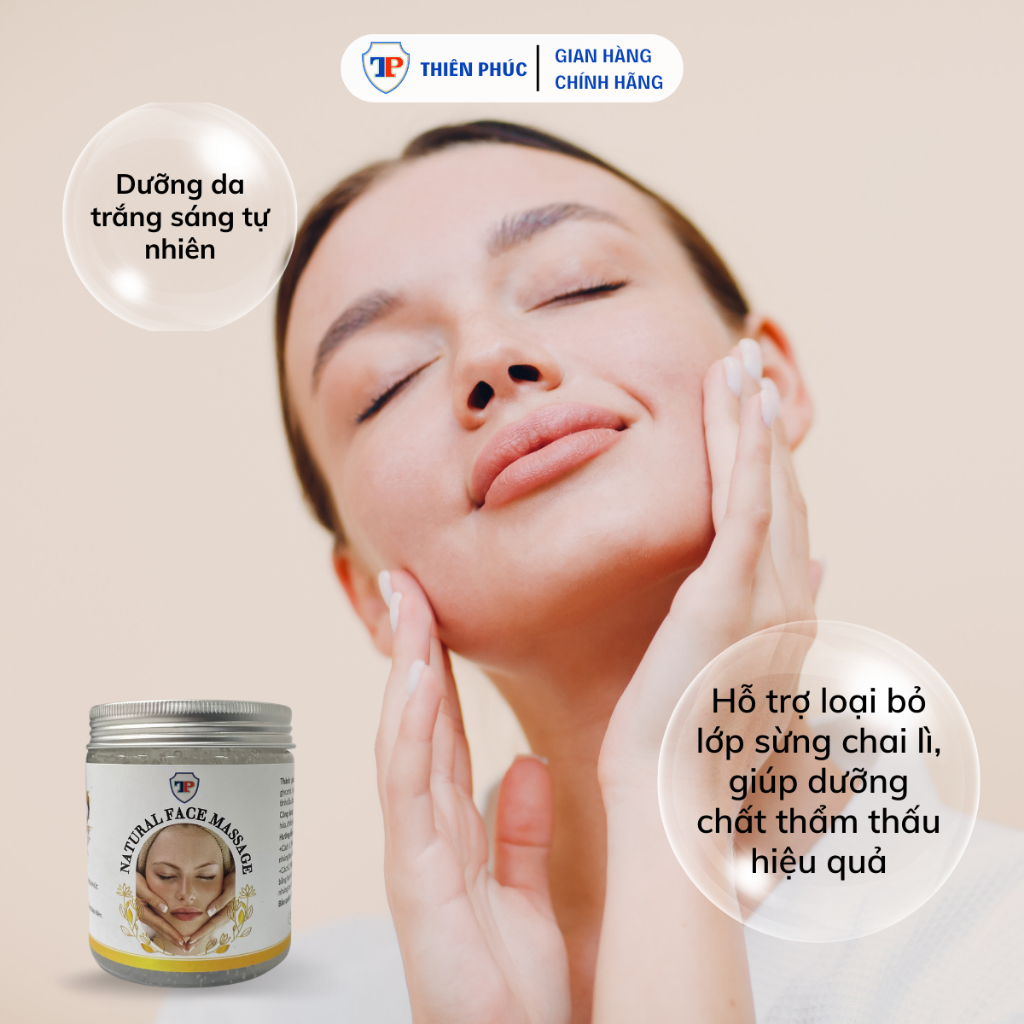 Dầu massage mặt Thiên Phúc dạng gel không mùi chuyên dụng spa thành phần tự nhiên 300g