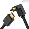 Cáp hdmi to hdmi hd103 dài 1m bẻ xuống góc vuông 90 độ ugreen 10172 cao cấp
