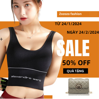 Áo ba lỗ nữ croptop  ZOZORO áo tập gym yoga thoải mái ôm form liền áo lót kiểu dáng thể thao nóng bỏng- AT33