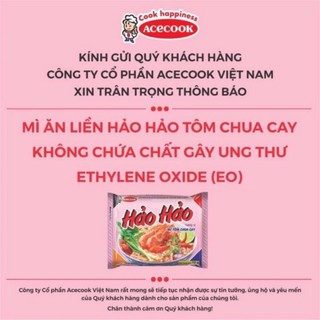 Thùng 30 gói mì hảo hảo chua cay 75gr, date mới