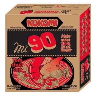Thùng 30 gói mì kokomi gói đại 90gr