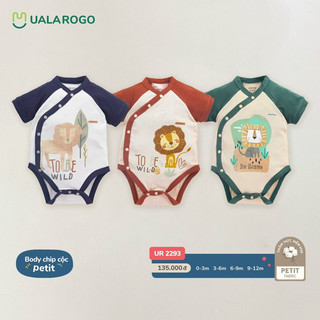 Uala rogo bộ bodychip vải petit mềm mịn cho bé trai và bé gái từ sơ sinh