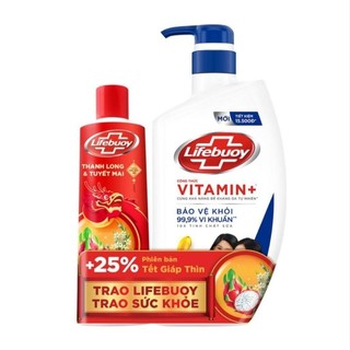 Sữa tắm Lifebuoy bảo vệ toàn diện chai 800g tặng sữa tắm Lifebuoy chai 200g
