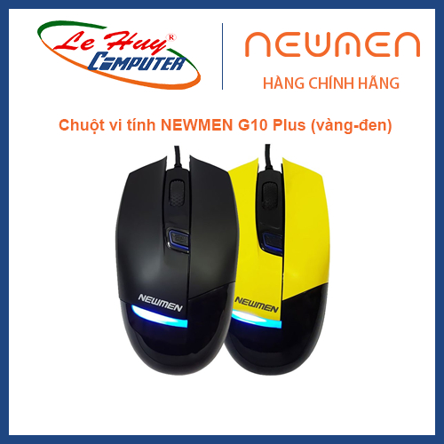 Chuột vi tính NEWMEN G10 Plus (vàng-đen)