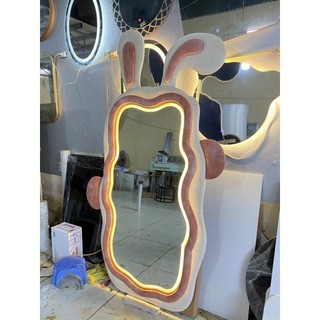 GƯƠNG SOI TOÀN THÂN HÌNH THỎ⚡️HÀNG CAO CẤP⚡️chạy led và không led HÀNG DỄ VỠ IB ĐỂ HỖ TRỢ SHIP AN TOÀN