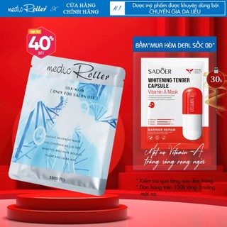 Mặt nạ Medic Roller trắng sáng, giảm sưng đỏ dùng ngay sau xâm lấn - Silk Mask ( 1 gói/ 30ml )