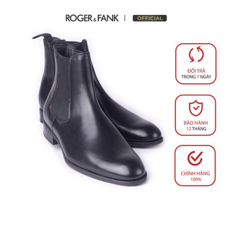 Giày da cao cấp cổ cao chelsea boots ROGER & FANK