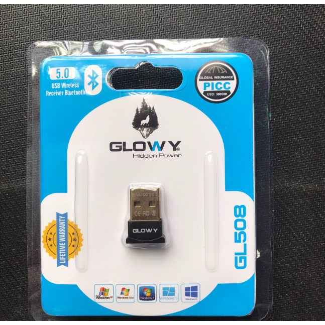 USB Bluetooth Nano chống nhiễu GLOWAY GL508 (5.0) dùng cho laptop, PC.