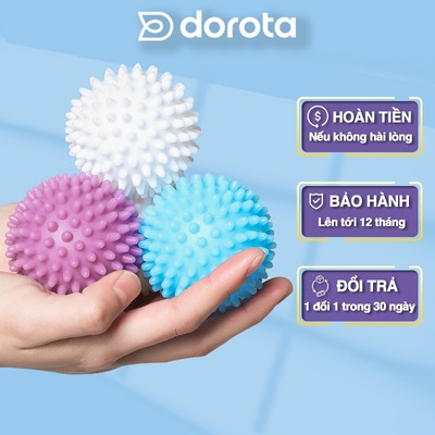 Bóng giặt quần áo cao cấp DOROTA chống nhăn, rối quần áo chất liệu silicon mềm không gây hỏng quần áo BGQA
