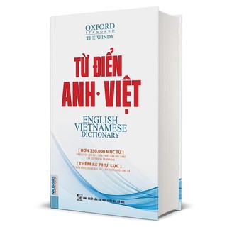 Sách : từ điển anh việt phiên bản bìa mềm màu trắng - giải nghĩa đầy đủ ví dụ phong phú