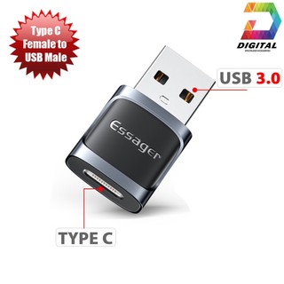 Đầu chuyển usb type a sang usb type c 3.0 tốc độ cao essager