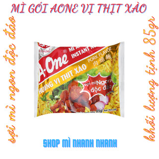 Combo 10 gói mì vị thịt xào hiệu A-one 85gr