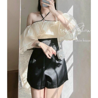 Áo croptop tiểu thuê trễ vai