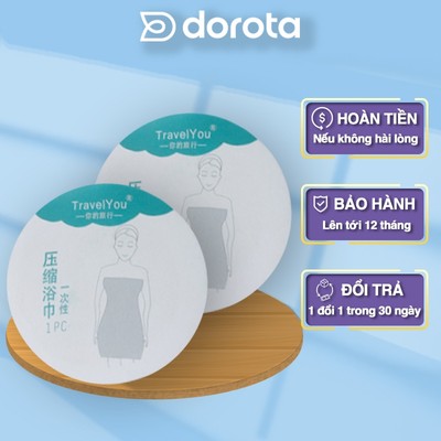 Khăn tắm nén du lịch 70x140cm an toàn loại dày DOROTA - KTN1