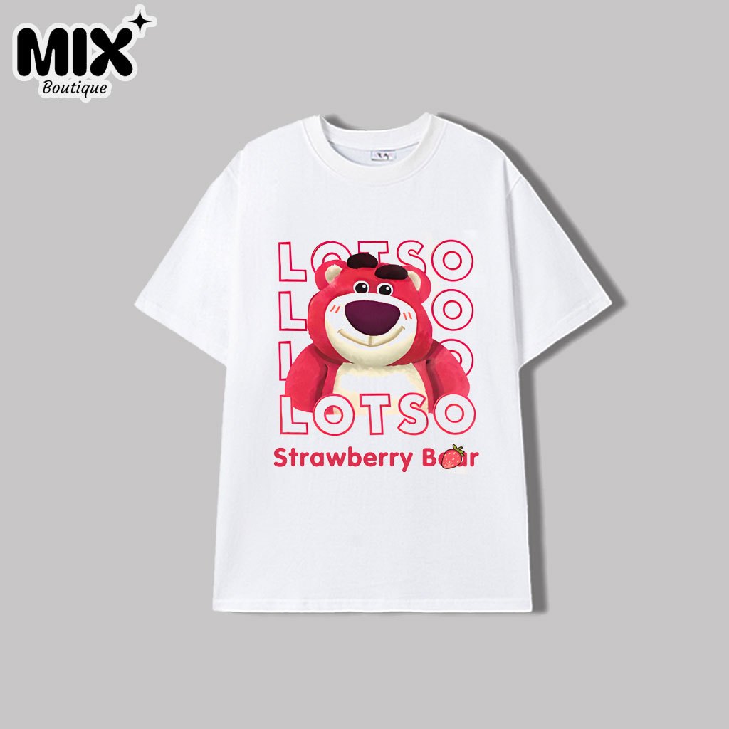 Áo Thun in hình Gấu dâu Lotso cực dễ thương cho bé