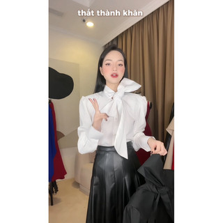 Sơ mi đai nơ cổ Eclipse Clothing