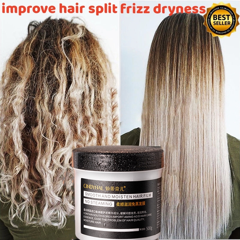 Kem ủ tóc Keratin mặt nạ tóc kem duỗi tóc chăm sóc tóc mềm mượt phục hồi tóc hư tổn khô dưỡng ẩm trơn mượt 500g