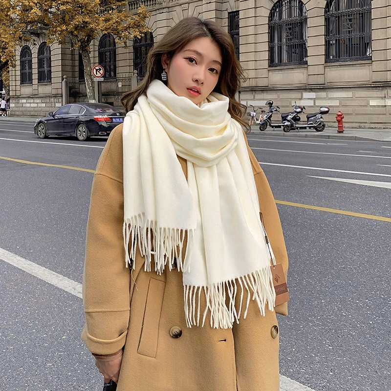 Khăn Quàng Cổ mùa đông Nam Nữ SKY Cashmere Khăn Choàng cổ Len mềm mịn