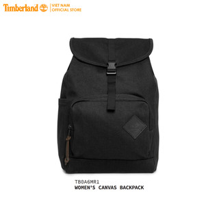 Timberland ba lô nữ - canvas backpack for women 18l in black tb0a6mr101